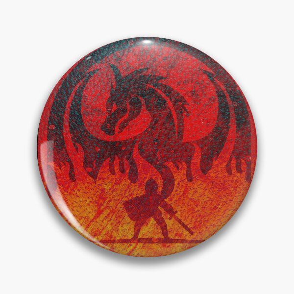 Item preview, Down With Dragons Logo in Flames designed and sold by MonstersofRoll.
