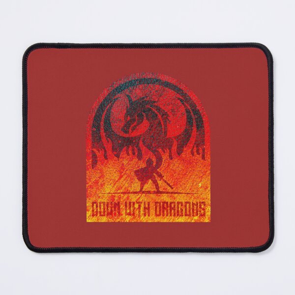 Item preview, Down With Dragons Logo in Flames designed and sold by MonstersofRoll.