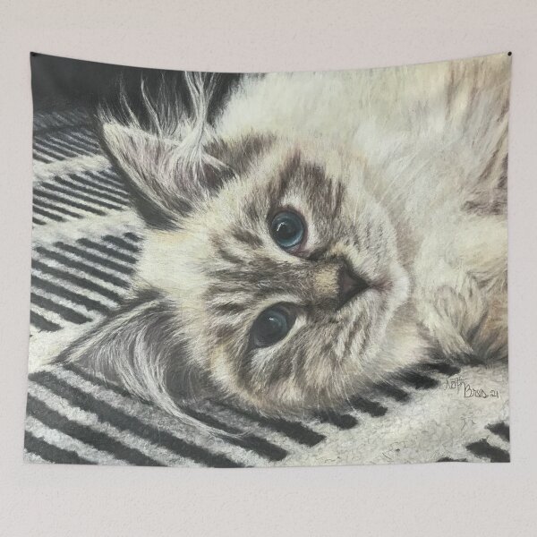 Item preview, Stunning Blue Eyed Siberian Cat| siberian cat lover designed and sold by NathBros.