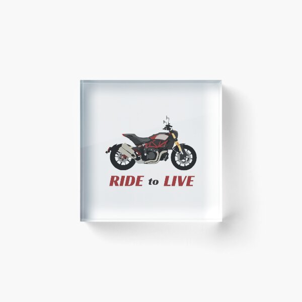 Item preview, Indian FTR 1200 with quote "Ride to Live" designed and sold by WiredDesigns.
