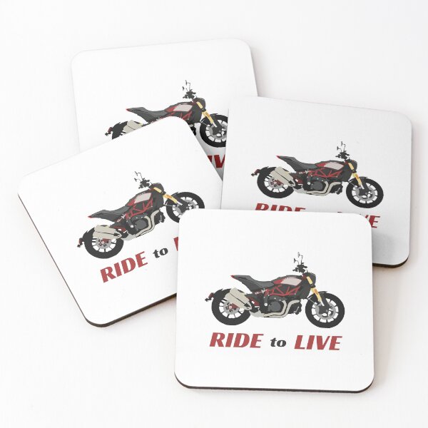 Item preview, Indian FTR 1200 with quote "Ride to Live" designed and sold by WiredDesigns.