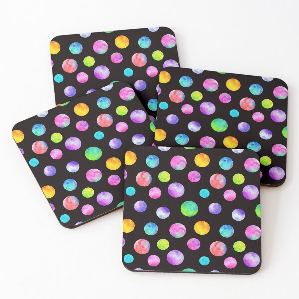 Item preview, polka dots watercolor multicolor trendy pattern designed and sold by cutecrazytshirt.