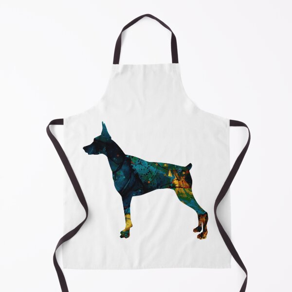 Artikelvorschau, Abstrakte bunte Farbe Dobermann Dobie Hundegeschenk entworfen und verkauft von LusterCraft.