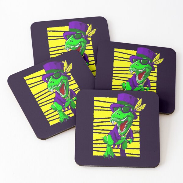 Item preview, mardi gras dinosaur funny trex designed and sold by Gossip Rag.