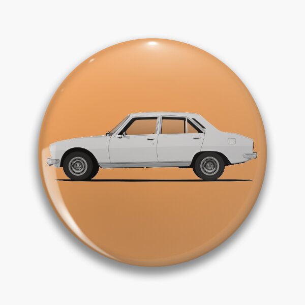 Item preview, 504 sedan - white - side view designed and sold by knappidesign.