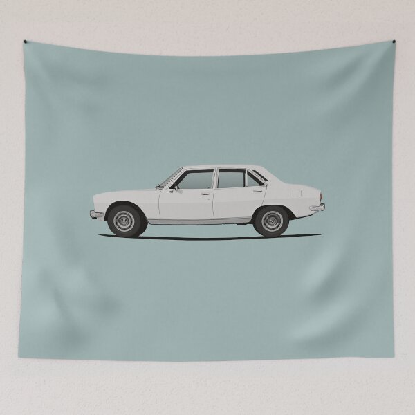 Item preview, 504 sedan - white - side view designed and sold by knappidesign.