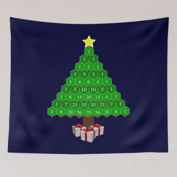 Item preview, Pascal's Triangle Math Christmas Tree designed and sold by rewstudio.
