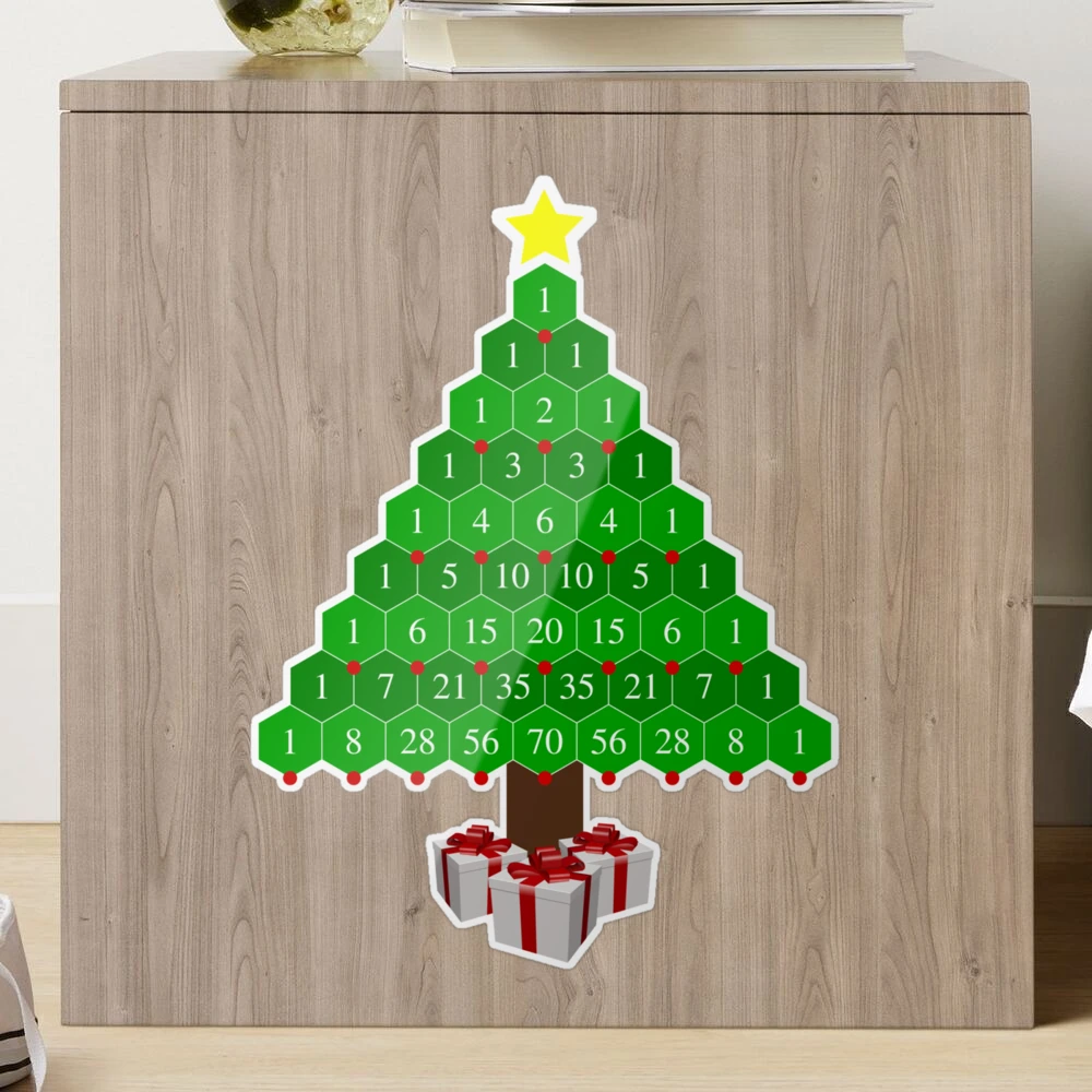 Pascal's Triangle Christmas Tree Math  Pascal's triangle, Christmas tree  template, Christmas math