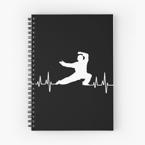 Item preview, Man martial art silhouette on heartbeat designed and sold by RetComly.