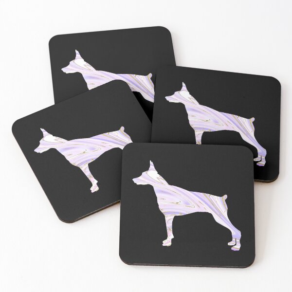 Aperçu de l'œuvre Peinture colorée abstraite Doberman Dobie Dog Gift créée et vendue par LusterCraft.