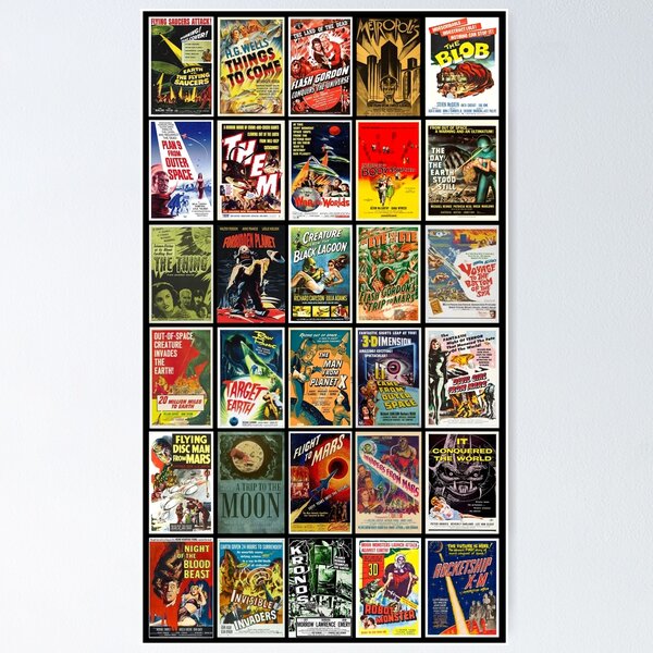 Artikel-Vorschau von Klassische Science-Fiction-Filmplakate, designt und verkauft von goodbai.
