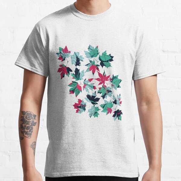 Exotic Blue floral vintage pattern Classic T-Shirt