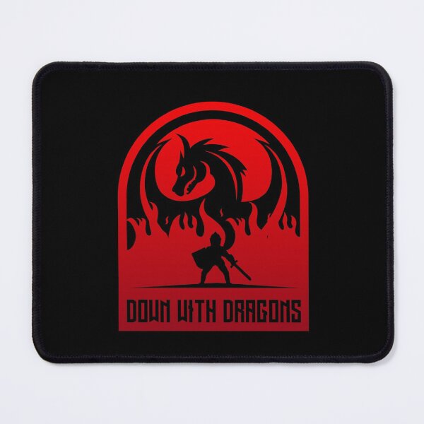 Item preview, Down With Dragons Logo in Flames Red Gradient designed and sold by MonstersofRoll.