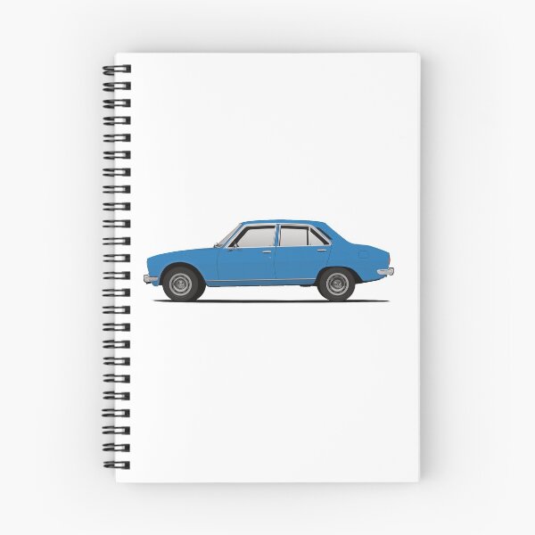 Item preview, 504 sedan - blue - side view designed and sold by knappidesign.