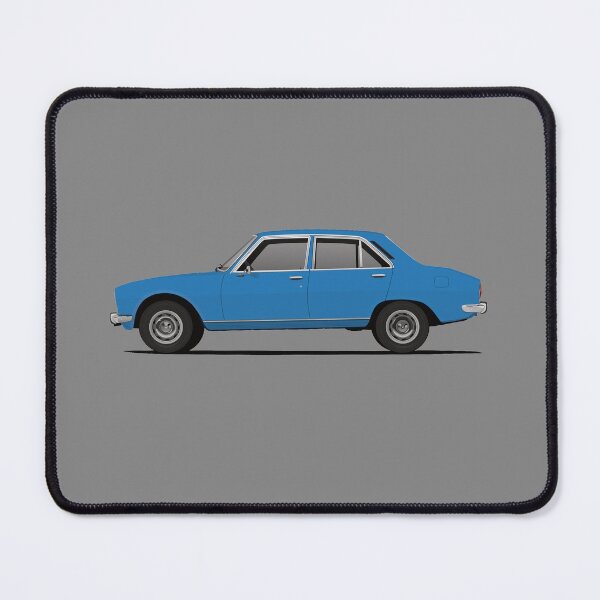Item preview, 504 sedan - blue - side view designed and sold by knappidesign.