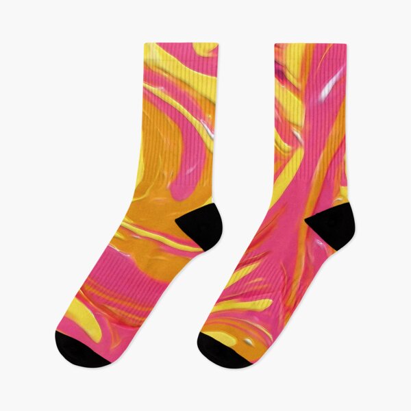 Item preview, Pink Orange Yellow Paint Pattern designed and sold by Blinded By The Light.