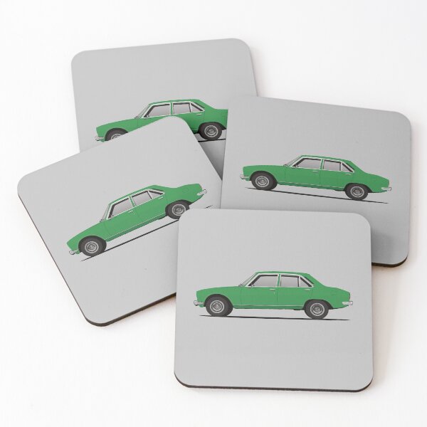 Item preview, 504 sedan - green - side view designed and sold by knappidesign.