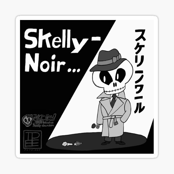 Skelly-chan: Skelly-Noir.. ALL NOIR Edition Sticker