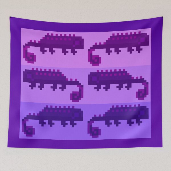 Item preview, Little Purple Pixel Lizards designed and sold by rin3d .