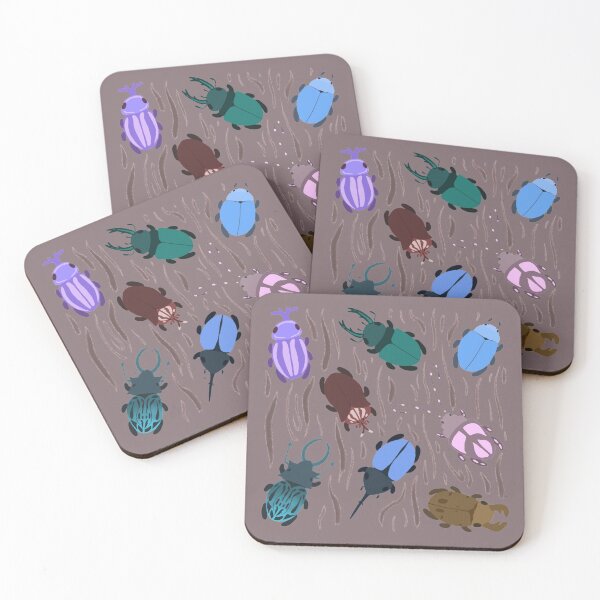 Item preview, Beetles - Cool - Scattered on Bark designed and sold by Risky Beetle.