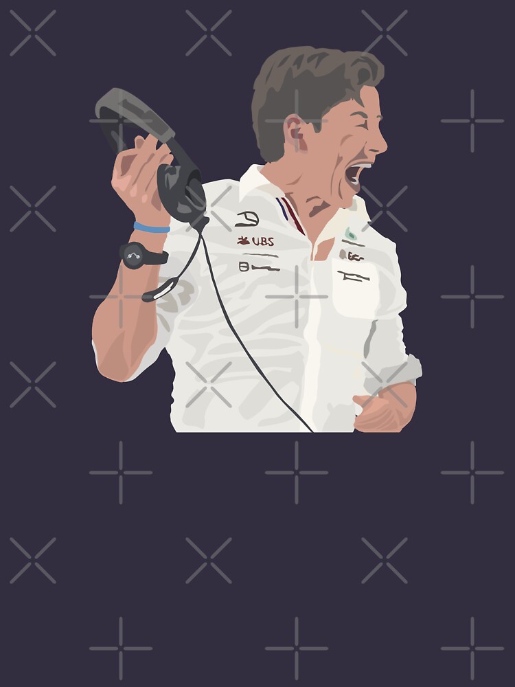 Disover Toto Wolff angry at Ver stappen as Hamilton crashes into the back Jeddah GP | Essential T-Shirt 