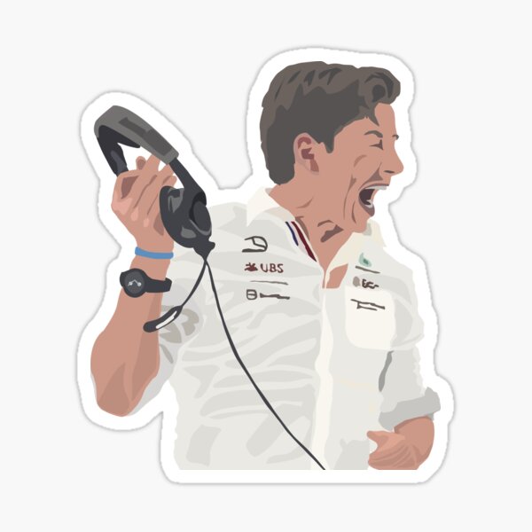Toto Wolff en colère contre Verstappen alors que Hamilton s'écrase à l'arrière du GP de Jeddah Sticker