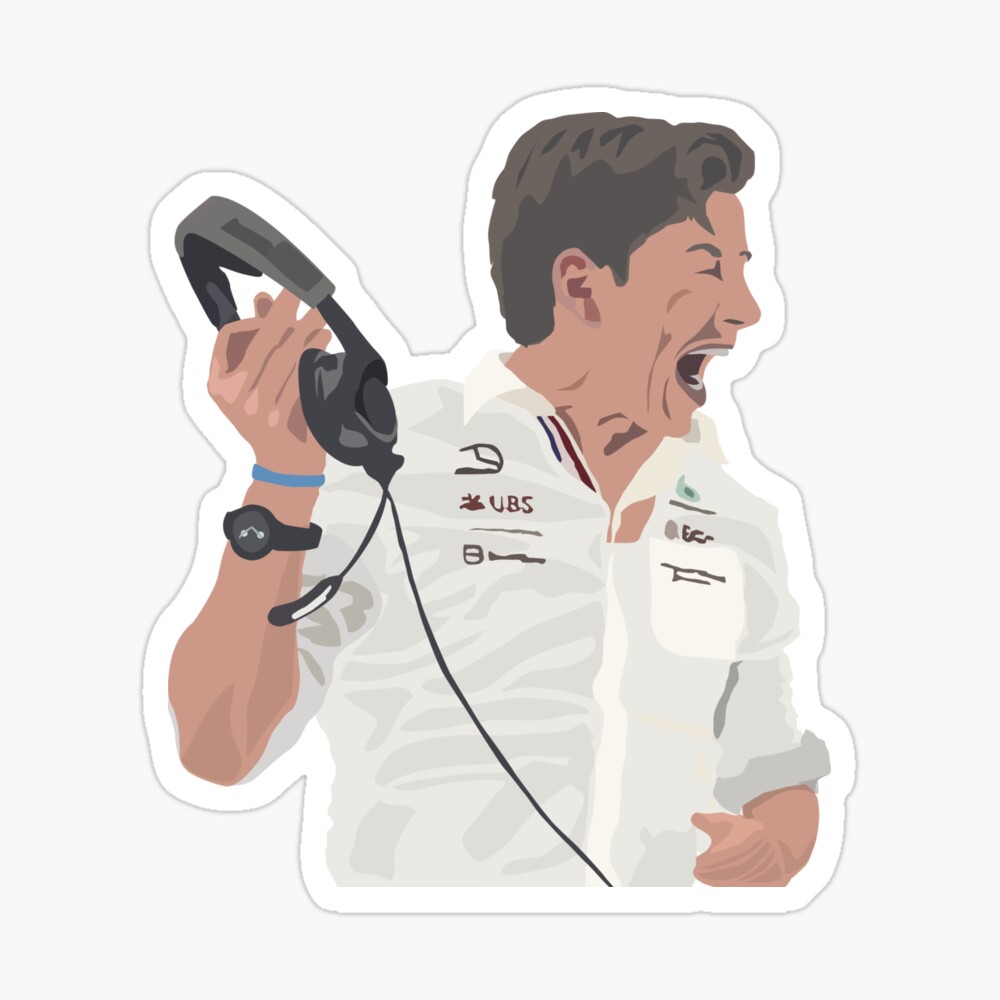 Toto Wolff Angry At Verstappen As Hamilton Crashes Into The Back Jeddah Gp Poster For Sale By Beetle Indust Redbubble