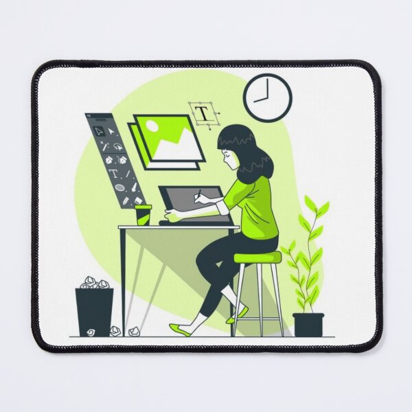 Item preview, Design of a Digitally Engaged Girl designed and sold by VIVEK KUMAR RAI.