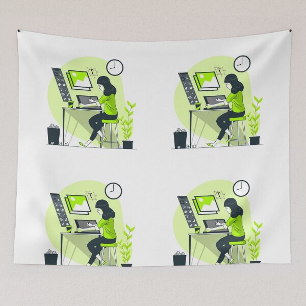 Item preview, Design of a Digitally Engaged Girl designed and sold by VIVEK KUMAR RAI.