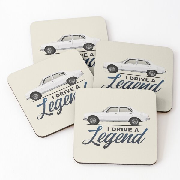 Item preview, I drive a legend - 504 sedan - white designed and sold by knappidesign.