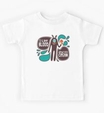 Cute and Creepy Vampire illustration Kids Tee