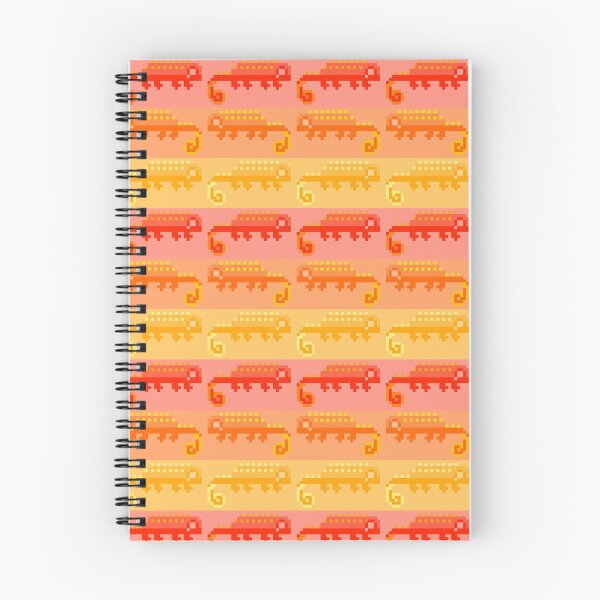 Item preview, Little Orange Pixel Lizards designed and sold by rin3d .