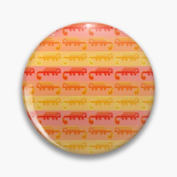 Item preview, Little Orange Pixel Lizards designed and sold by rin3d .