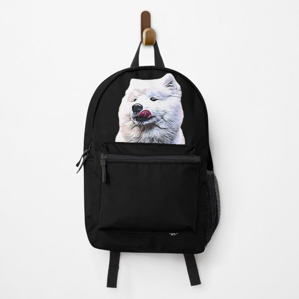 Item preview, Samoyed Cute White Dog Licking Face designed and sold by Elarex.