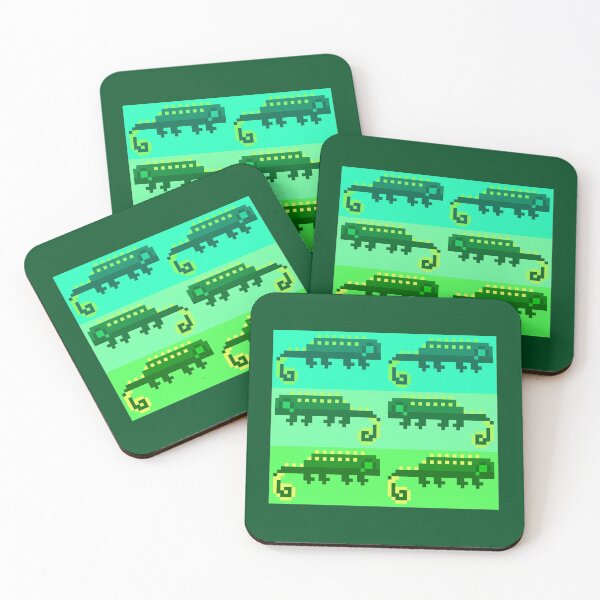 Item preview, Little Green Pixel Lizards designed and sold by rin3d .