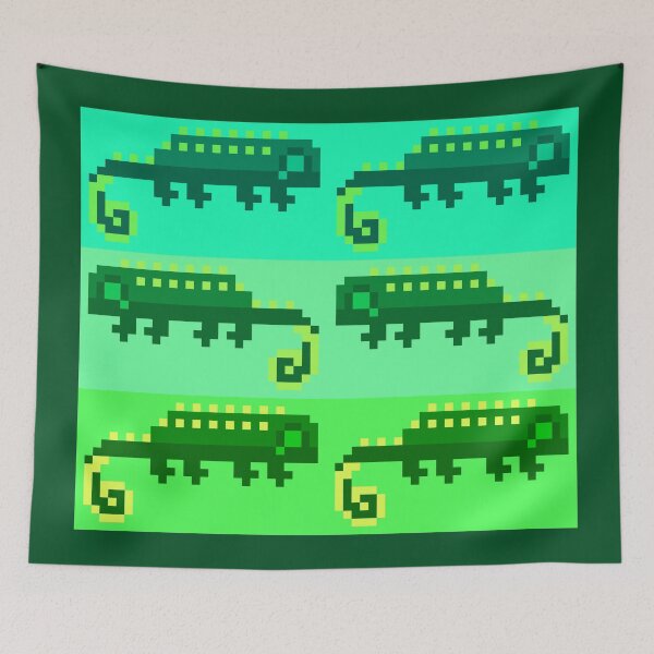 Item preview, Little Green Pixel Lizards designed and sold by rin3d .