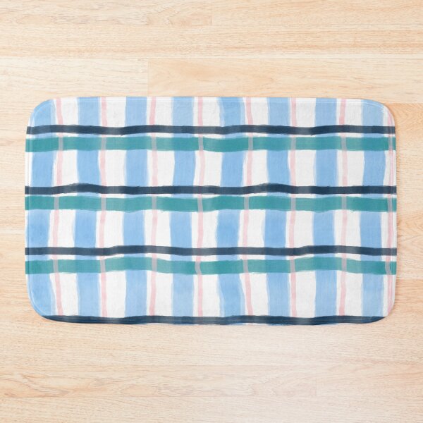 Item preview, Watercolor Plaid - Blue, Green, Pink and Navy designed and sold by fancyashell.