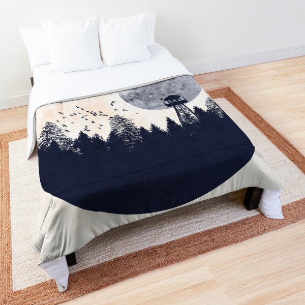 Minimalist landscape design The Watch Tower Comforter