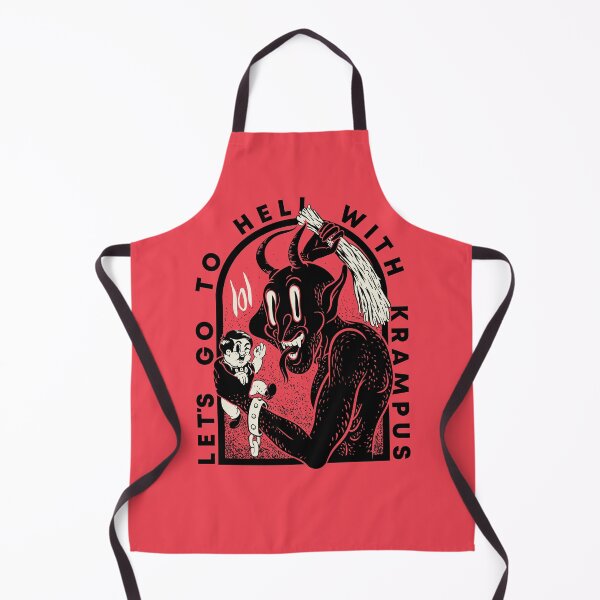 Item preview, Krampus - Lets go to Hell with Krampus | Krampusnacht Xmas Devil Occult Meme Evil Santa Memes Austrian Naughty Bad Children Antisanta Funny LOL Christmas Ugly Holiday Sweaters Funny New Year 2022 designed and sold by Any Color Designs.