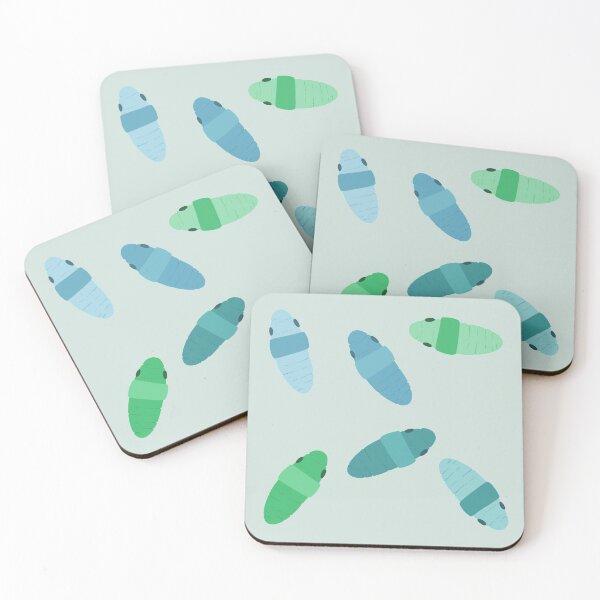 Item preview, Worms - Blue / Green - Scattered  designed and sold by Risky Beetle.