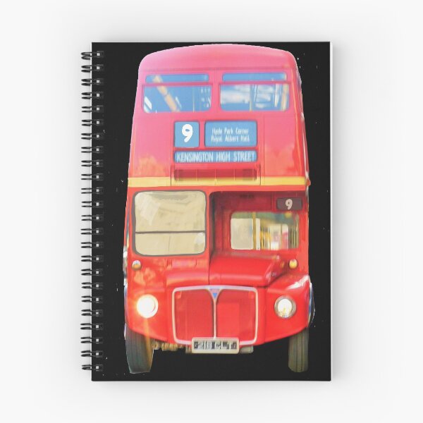 Item preview, Red London Bus black background designed and sold by Haloproductions.