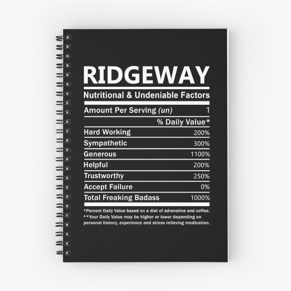 Item preview, Ridgeway Name T Shirt - Ridgeway Nutritional And Undeniable Factors Gift Item Tee designed and sold by nauglesamatha.
