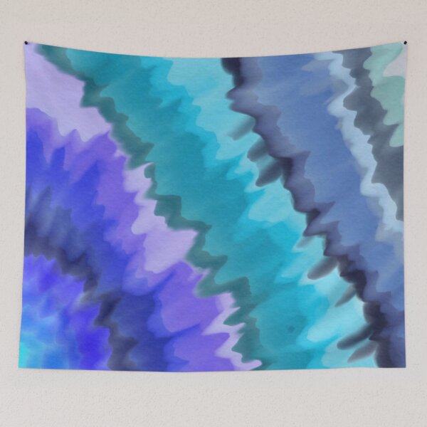 Item preview, Ocean Waves Abstract Blue Purple Green designed and sold by SafariByMarisa.