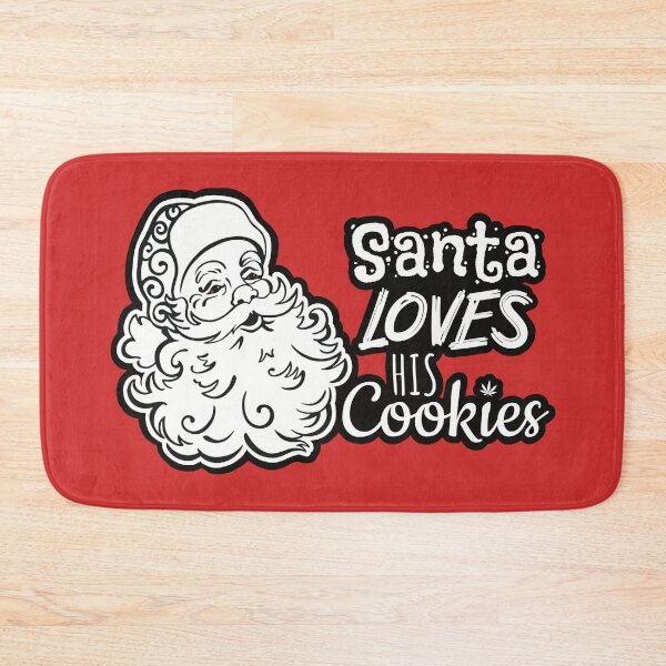 Item preview, Stoned Santa-Santa loves his cookies-Funny Stoner Christmas  designed and sold by YomeHayin.