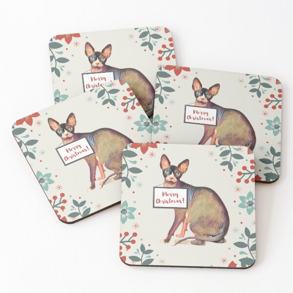 Item preview, Christmas Sphynx cat designed and sold by AnnaAndVibes.