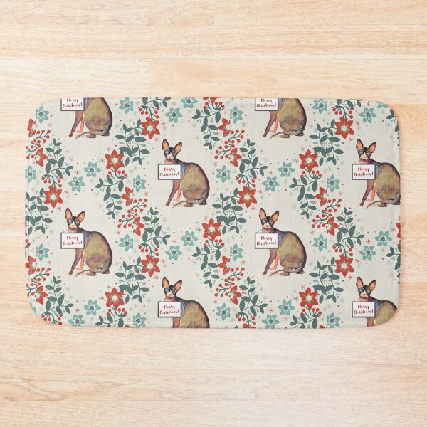 Item preview, Christmas Sphynx cat designed and sold by AnnaAndVibes.