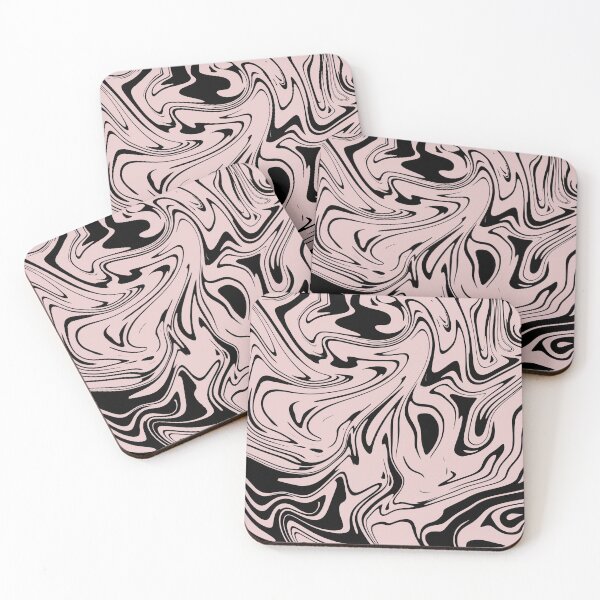 Item preview, Blush Pink X Black MousePad designed and sold by TheVirux.