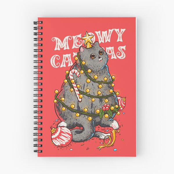 Item preview, Merry Catmas - Funny Chonky Cat dressed as a Chritmas Tree | New Year 2021 | Chonk, Chonker, Chonkster, Fat cat butt. RED designed and sold by Any Color Designs.