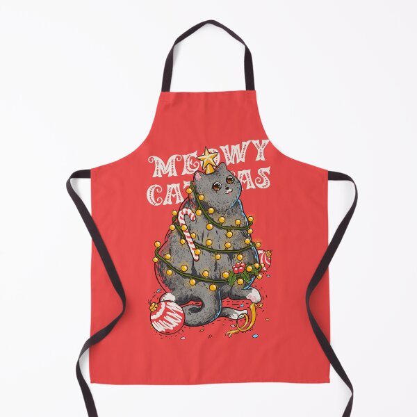 Item preview, Merry Catmas - Funny Chonky Cat dressed as a Chritmas Tree | New Year 2021 | Chonk, Chonker, Chonkster, Fat cat butt. RED designed and sold by Any Color Designs.