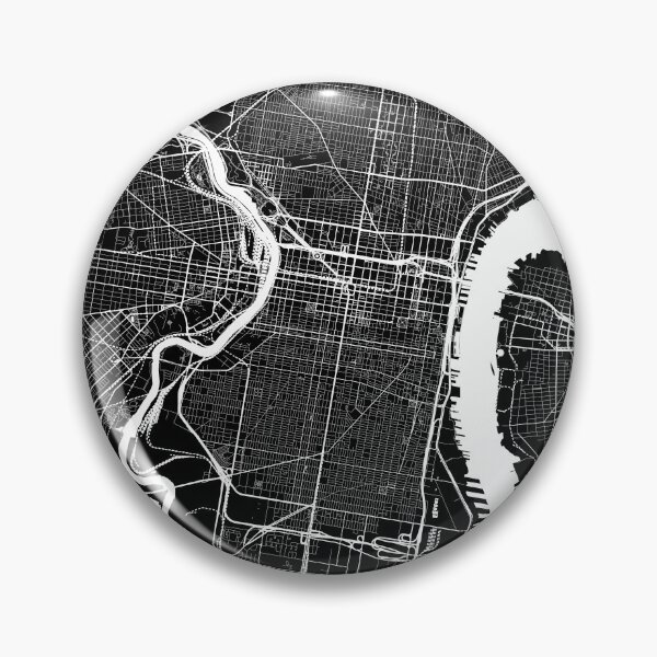 Item preview, Philadelphia, Pennsylvania, City Map - Black designed and sold by helloadventure.